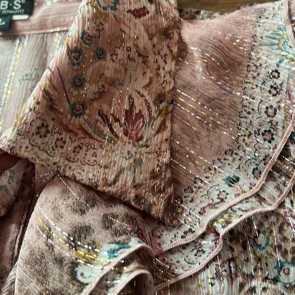 ABS by Allen Schwartz Sheer Blouse Large - Picture 5 of 8